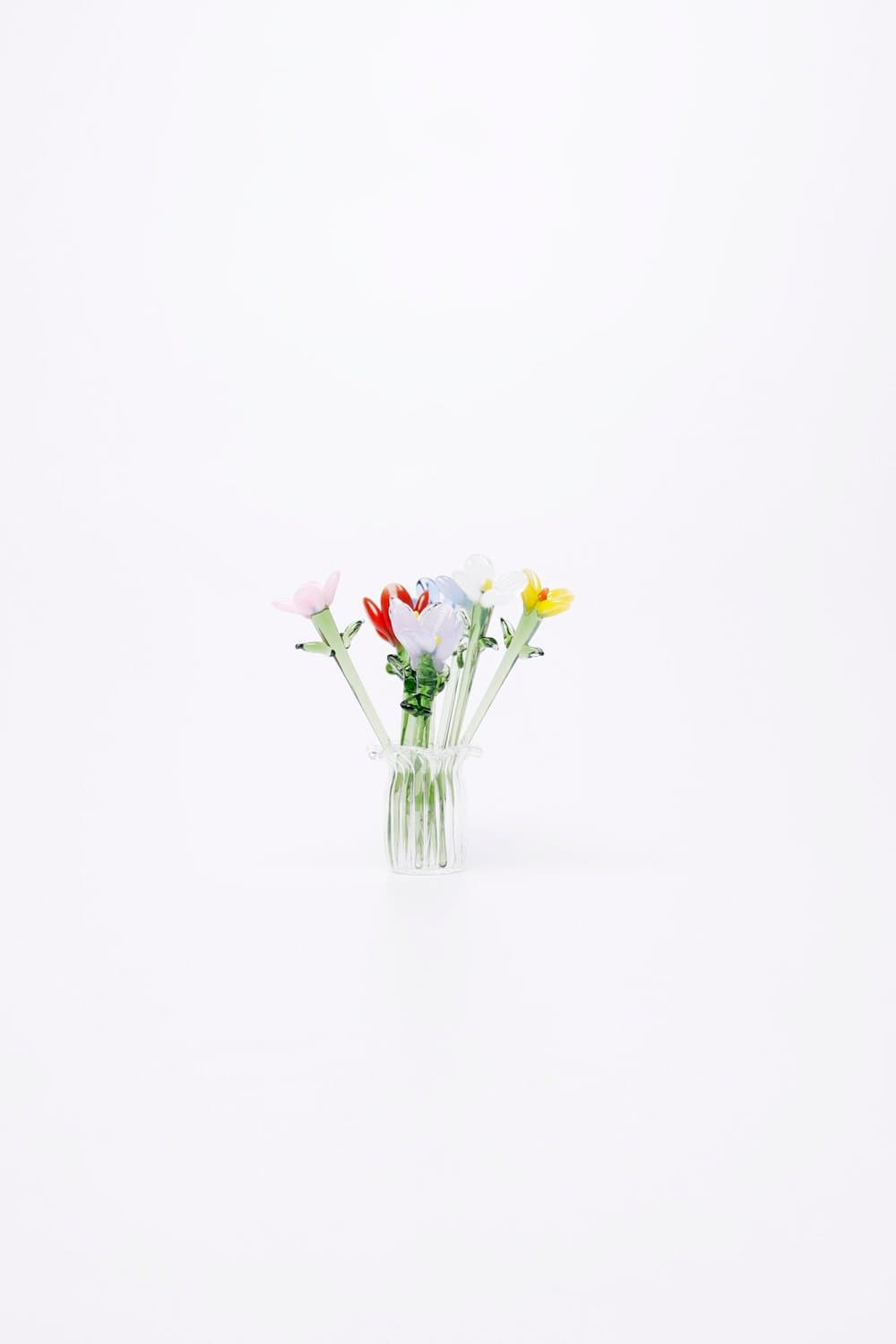 Mini Glass Flower Vase Set